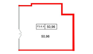 Помещение в ЖК Моско, 50.96 м², 3 этаж