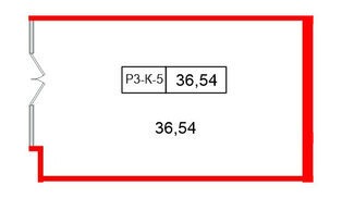 Помещение в ЖК Моско, 36.54 м², 3 этаж