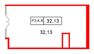 Помещение в ЖК Моско, 32.13 м², 3 этаж