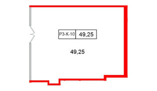Помещение в ЖК Моско, 49.25 м², 3 этаж