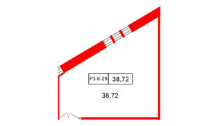 Помещение в ЖК Моско, 38.72 м², 3 этаж