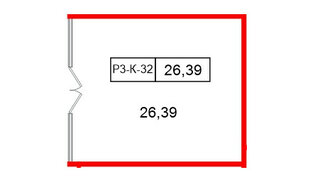 Помещение в ЖК Моско, 26.39 м², 3 этаж