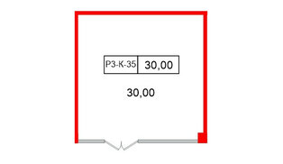 Помещение в ЖК Моско, 30 м², 3 этаж