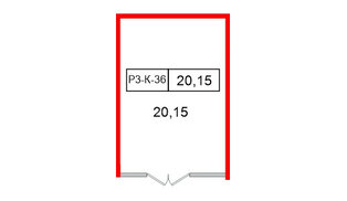 Помещение в ЖК Моско, 20.15 м², 3 этаж