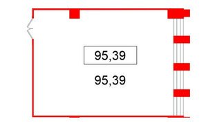 Помещение в ЖК БЦ ELEMENT PRIME, 95.39 м², 6 этаж
