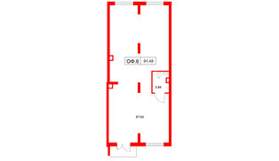 Помещение в ЖК Расцветай в Янино, 91.48 м², 1 этаж