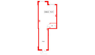 Помещение в ЖК Расцветай в Янино, 78.4 м², 1 этаж