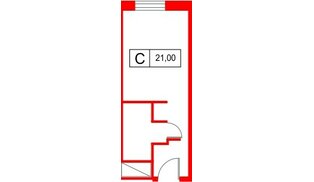 Апартаменты в ЖК Саан Московские ворота, студия, 24.04 м², 8 этаж