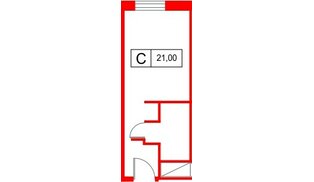 Апартаменты в ЖК Саан Московские ворота, студия, 24.04 м², 9 этаж