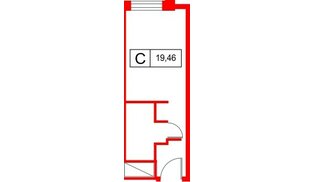 Апартаменты в ЖК Саан Московские ворота, студия, 24.04 м², 8 этаж