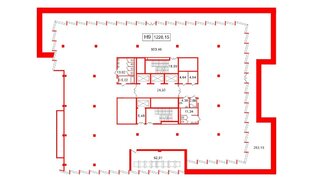 Помещение в ЖК БЦ Попова 38, 1228.15 м², 5 этаж