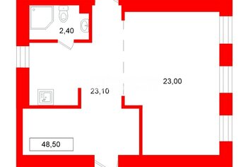 Помещение свободного назначения  48м²