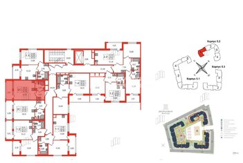 Студия 24.88 м² 3/4 этаж