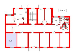 Комната 20.9 м² в 9-комн. кв. 3/5 этаж