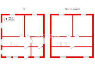 Жилой дом 109 м² в тер. СНТ Синигейка ул Солнечная, д299