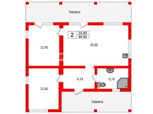 Жилой дом 66.8 м² в тер. ДНП Глуховское раздолье