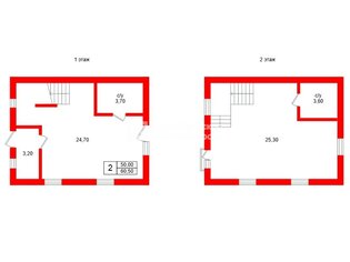 Жилой дом 61.4 м² в тер. СНТ Сосновая поляна, д3368