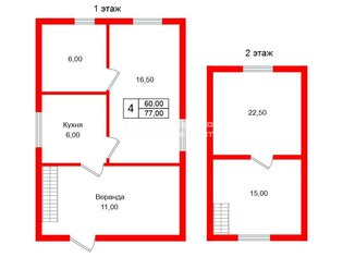 Дача 47 м² в тер СНТ Знамя Труда массива Трубников Бор