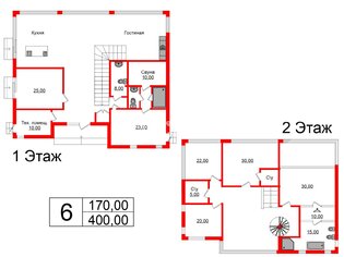 Жилой дом 400 м² в тер. СНТ Памир, д320