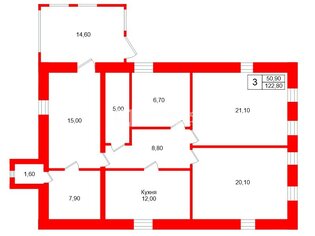Жилой дом 122.8 м² в  ул Солнечная, д45