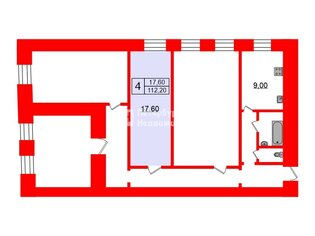  Квартира 112.2 кв.м. у метро Звенигородская