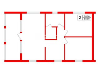 Коттедж 60.6 м² в поселок Коробицыно ул Дачная