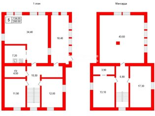 Жилой дом 200 м² в  ул Каменерская, д39