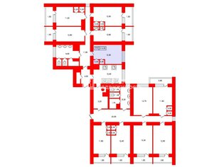 Комната 12.3 м² в 11-комн. кв. 9/15 этаж