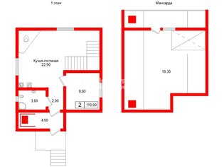 Жилой дом 110 м² в г Валдай ул Белова, д5