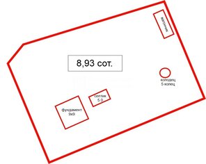 Земельный участок 8.93 сот. в тер. ТСН ДНП Ягодное 2