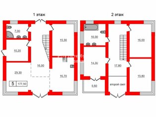 Коттедж 177.5 м² в тер. СНТ Елизаветинское ул Кольцевая, д98