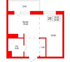 1-комн. кв. 31.3 м² 7/8 этаж