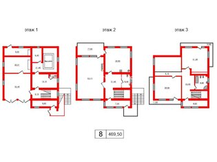 Жилой дом 469.5 м² в  ул Кузнечная, д17а