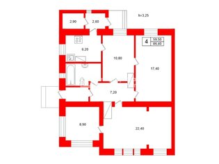 Жилой дом 72 м² в гп Свирьстрой ул Графтио, д26