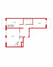2-комн. кв. 76.7 м² 14/18 этаж