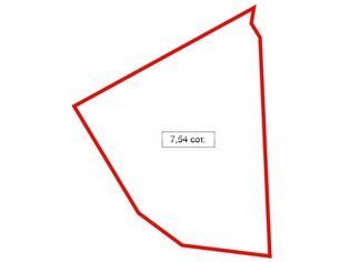 Земельный участок 7.54 сот. в тер СНТ Поляны массива Поркузи