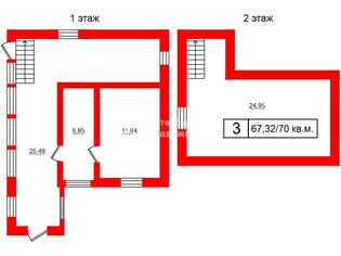 Дача 70 м² в тер. СНТ Конкордия 16-я линия, д514