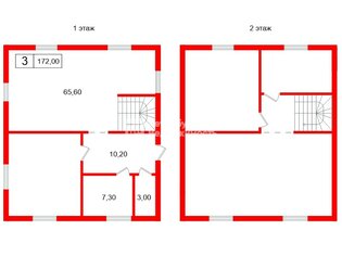 Жилой дом 172 м² в  ул Центральная, д2в
