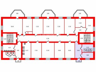 Комната 27.9 м² в 14-комн. кв. 2/3 этаж