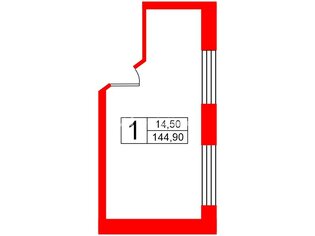 Комната 14.5 м² в 5-комн. кв. 3/5 этаж