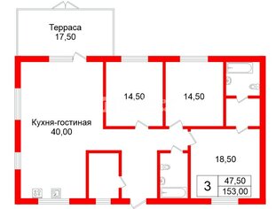 Жилой дом 153 м² в деревня Истинка ул Сосновая