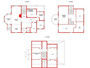 Жилой дом 291.1 м² в гп Кузнечное ул Большая Боровская, д6