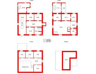Жилой дом 307.8 м² в деревня Большое Рейзино ул Звездная, д5