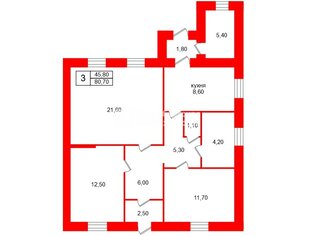Часть дома 162 м² в г Сланцы Октябрьский пер, д5