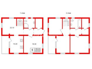 Жилой дом 225.6 м² в тер ДНП Вревское (деревня Ванино Поле), д35