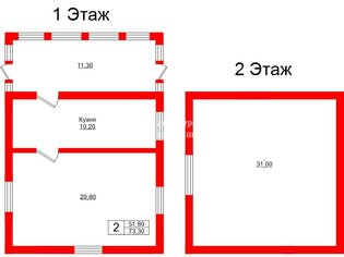 Жилой дом 73.3 м² в деревня Свейск