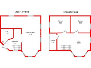 Жилой дом 80 м² в тер. ТСН ДНП Ягодное 2 ул Абрикосовая, д3