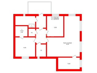 Жилой дом 102.1 м² в тер Березовка ДНП, д2516