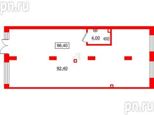 Аренда помещения 96.4 м²