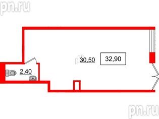 Аренда помещения 32.9 м²